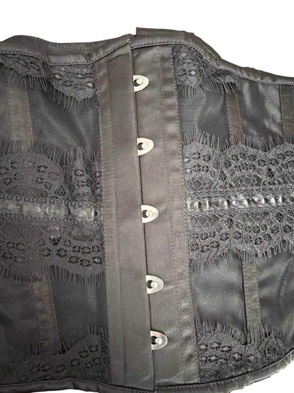 Fox & Royal City Chic Black Betty Trim Underbust Corset Sz 34 (39/40" Waist) NEW - Picture 12 of 15